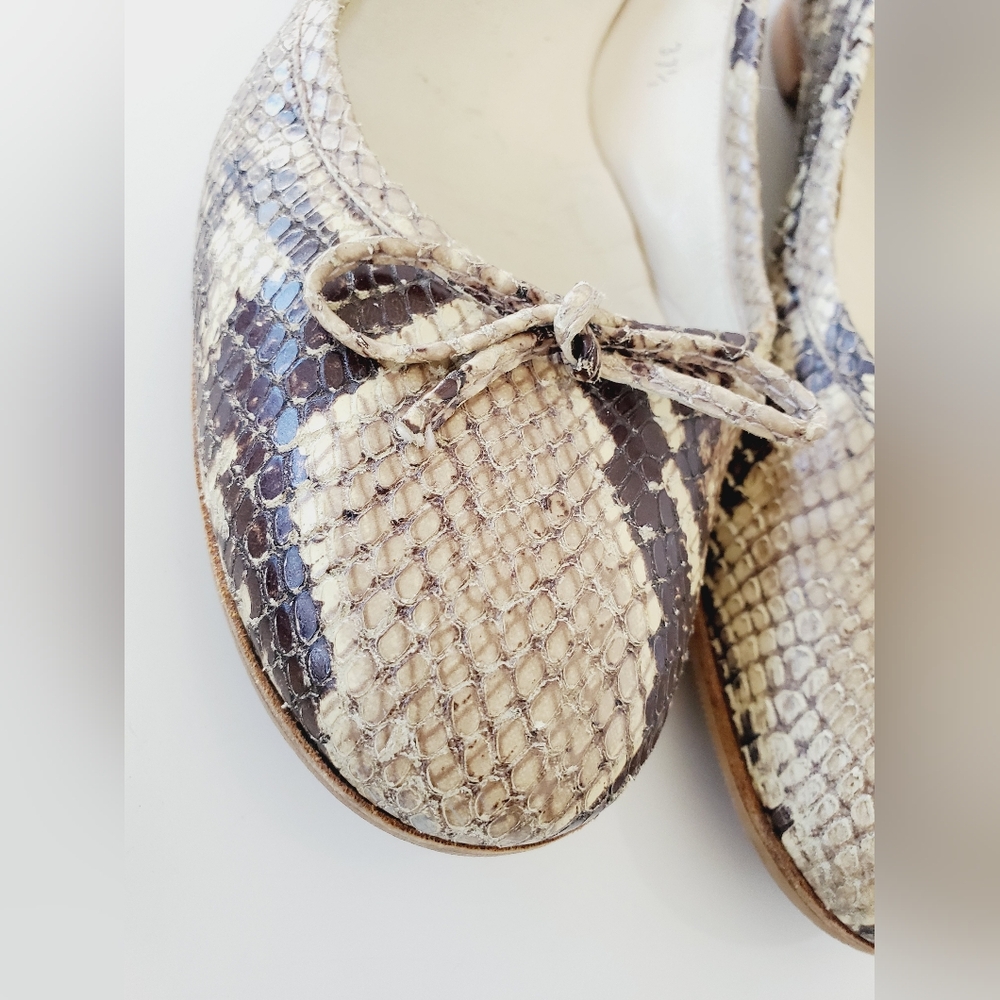 Burberry Real Python Ballet Flats Size 37.5 - image 2